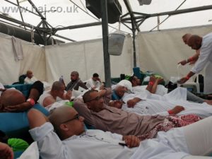 Hajj 2019 Mina tent on Eid day