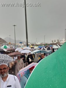 Hajj 2019 raining